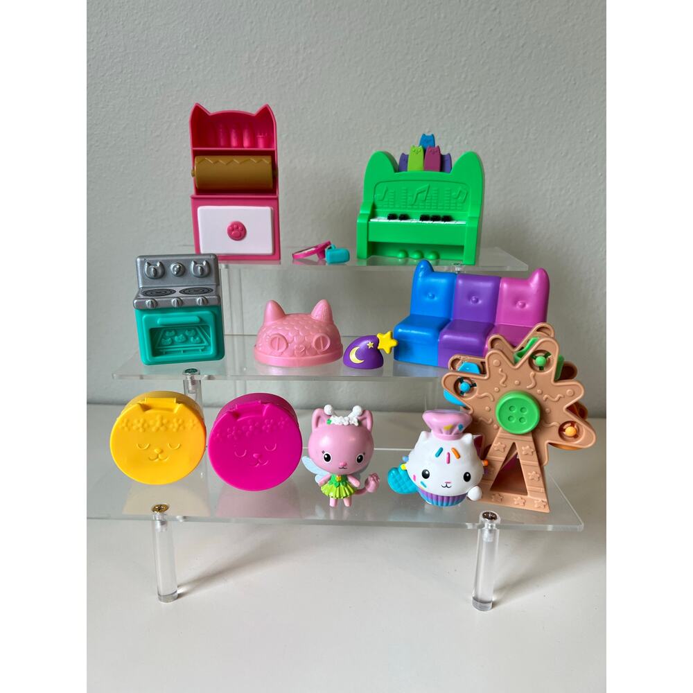 DreamWorks Gabby’s Dollhouse Toy Figures and Accessory lot DJ Catnip's Piano